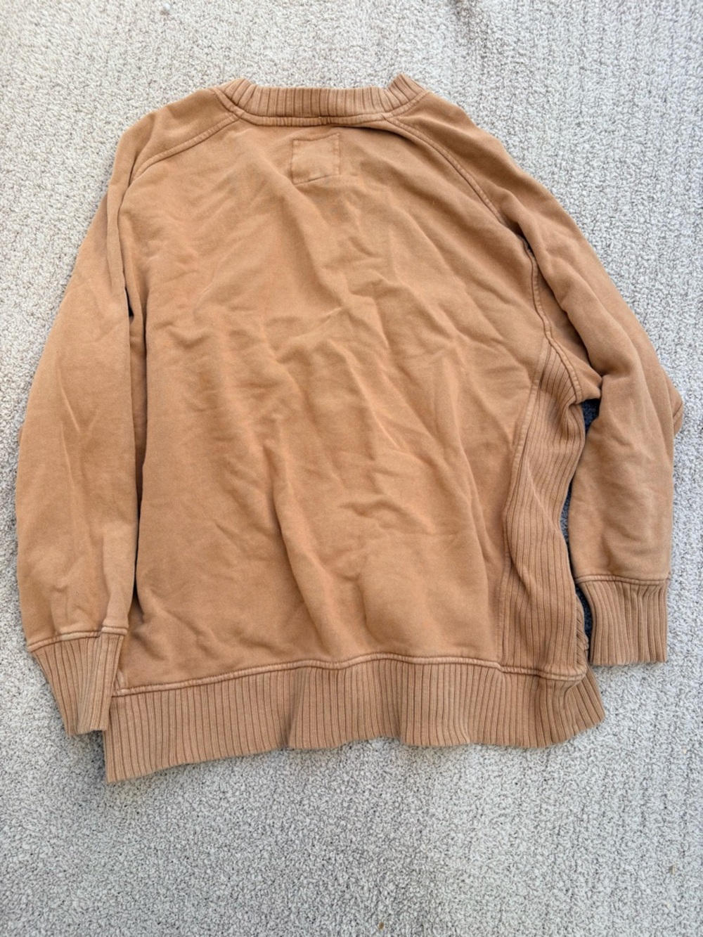Aerie Down-to-Earth Crewneck Sweatshirt in Cappuccino | Size Medium | Aerie Top - Picture 3 of 3
